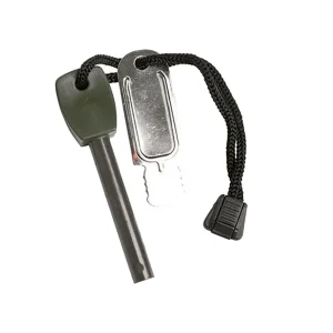 Allume-feu Mil-Tec Firesteel Large avec grattoir et cordelette