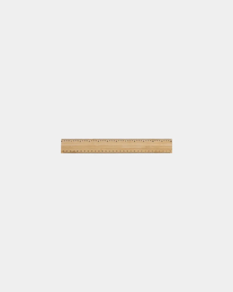 Règle 30 cm épaisse en bambou à personnaliser – Image 3