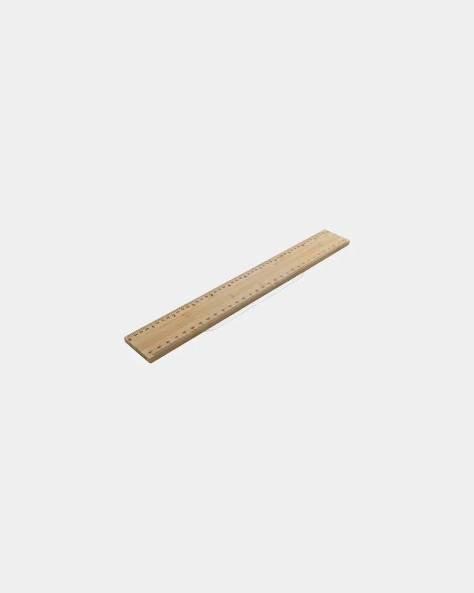 Règle 30 cm épaisse en bambou à personnaliser – Image 2
