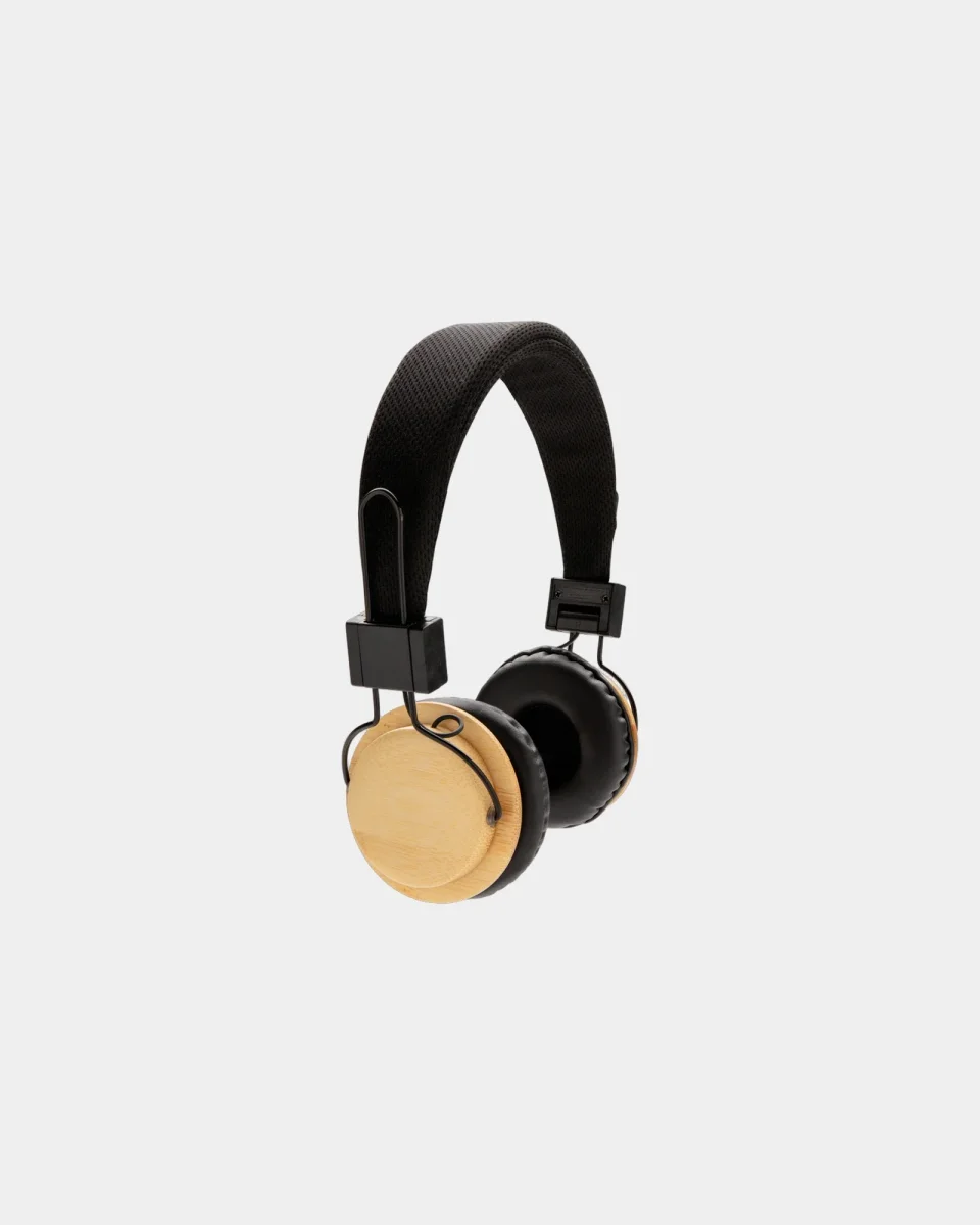 Casque audio en bambou à personnaliser – Image 4