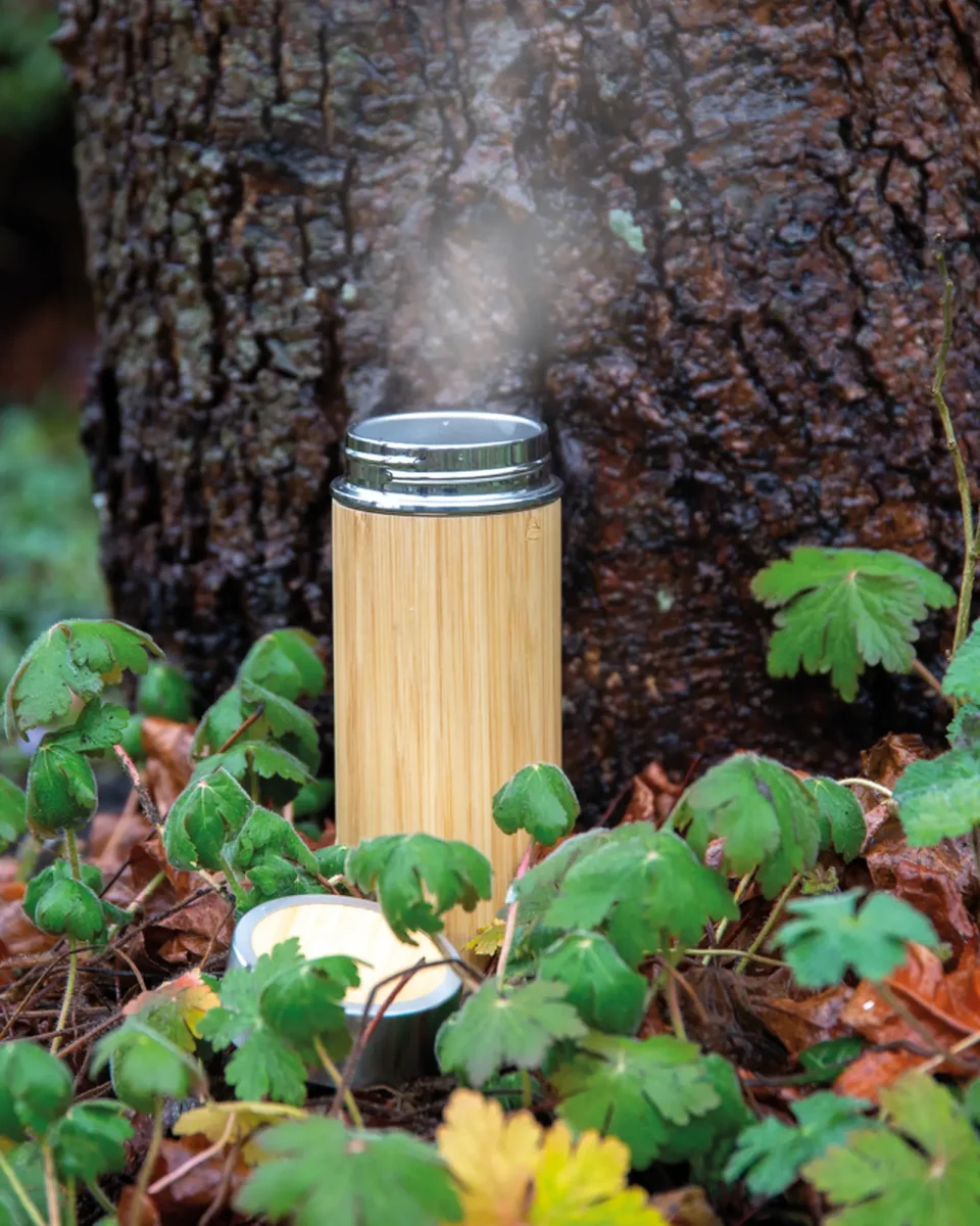 Bouteille isotherme bambou 300ml à personnaliser – Image 8
