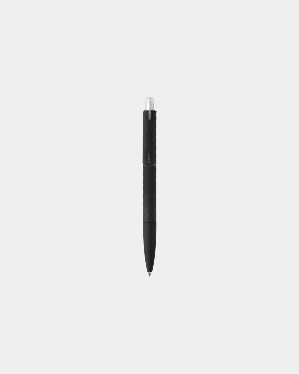 Stylo ABS recyclé finition gomme noire à personnaliser – Image 3
