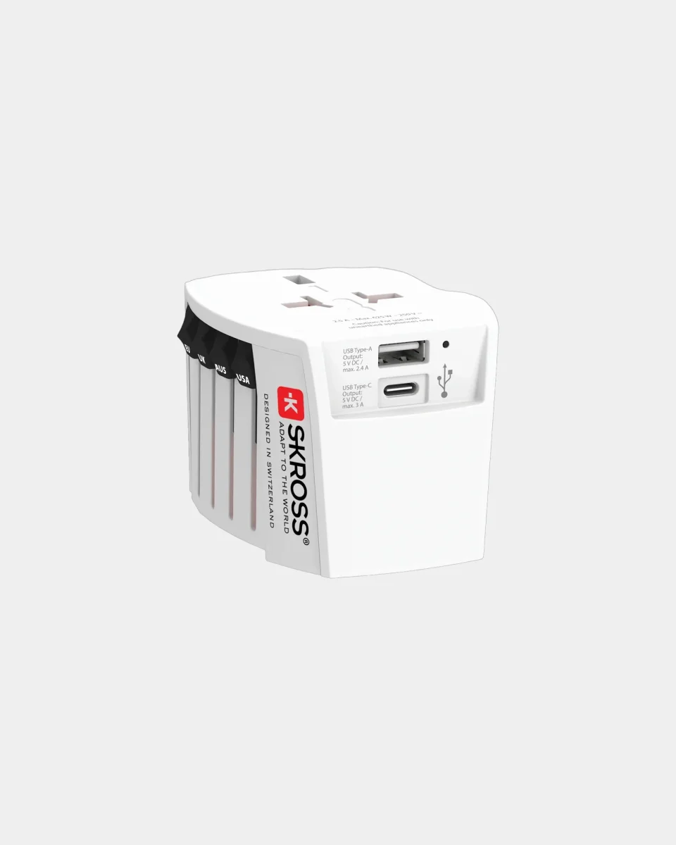 Adaptateur de voyage Skross MUV 2-Pôles à personnaliser