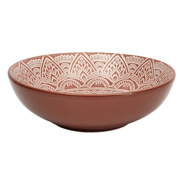 Assiette creuse sahara terracotta