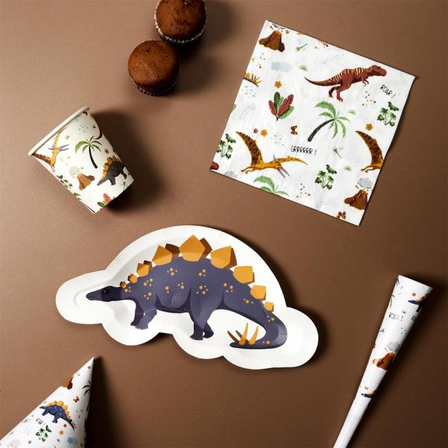 Assiette carton dinosaure – Image 3
